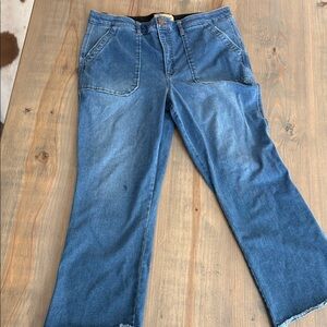 Democracy Flare & Wide Leg Blue Jeans